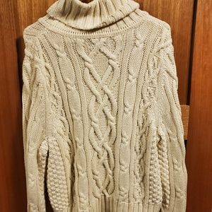 Sz xl lands end cowl neck sweater